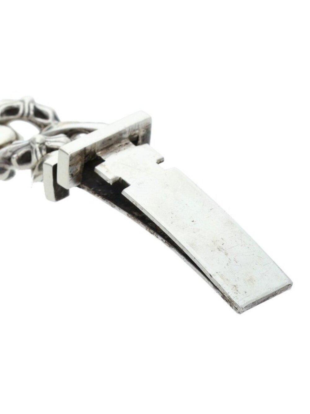 Chrome Hearts ID Floral Crs ID Fancy Silver Bracelet View 4